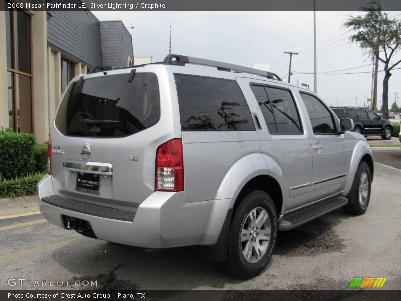 Silver Lightning / Graphite 2008 Nissan Pathfinder LE