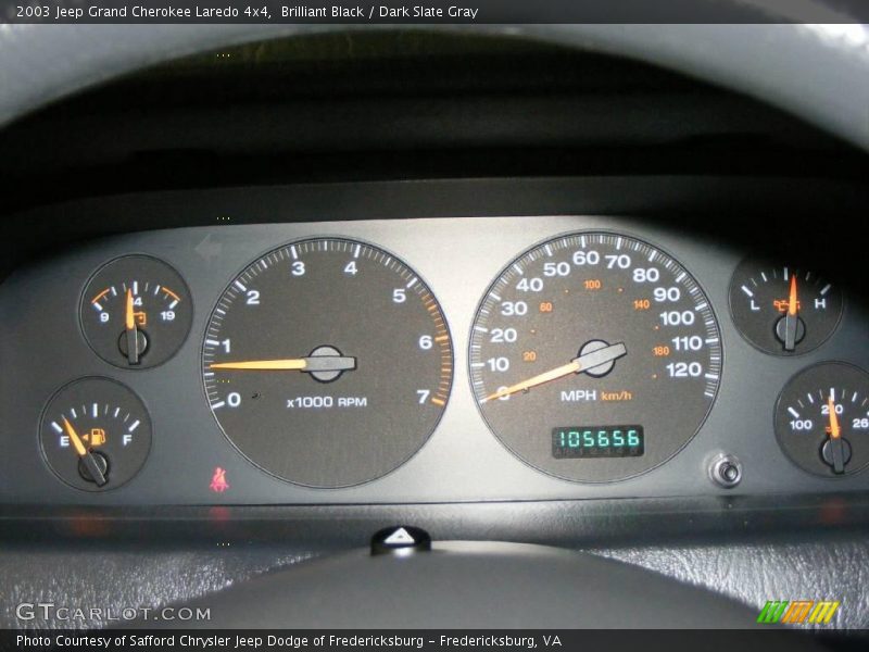 Brilliant Black / Dark Slate Gray 2003 Jeep Grand Cherokee Laredo 4x4