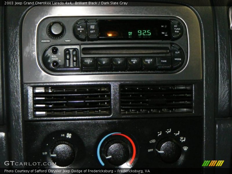 Brilliant Black / Dark Slate Gray 2003 Jeep Grand Cherokee Laredo 4x4