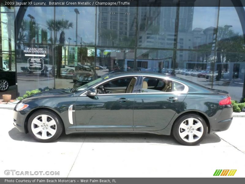 Botanical Green Metallic / Champagne/Truffle 2009 Jaguar XF Luxury