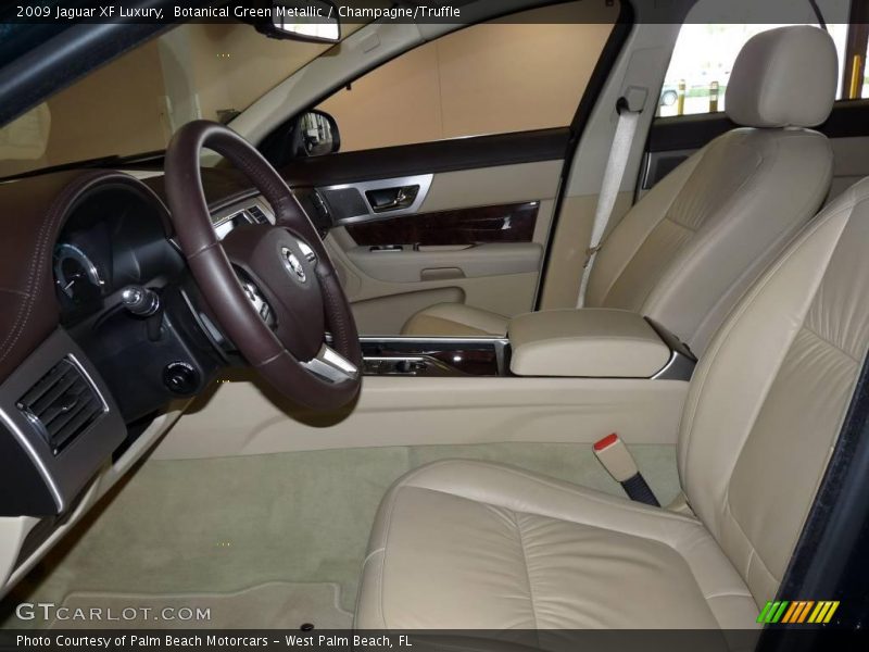 Botanical Green Metallic / Champagne/Truffle 2009 Jaguar XF Luxury