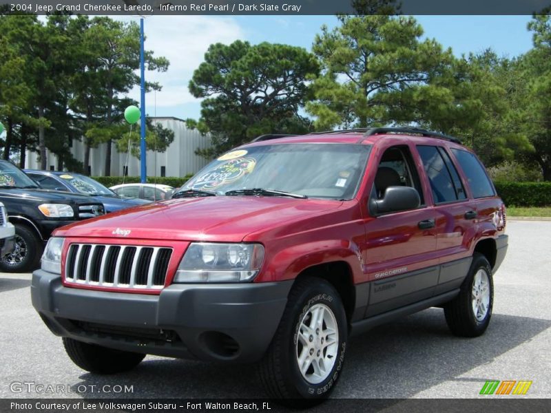Inferno Red Pearl / Dark Slate Gray 2004 Jeep Grand Cherokee Laredo