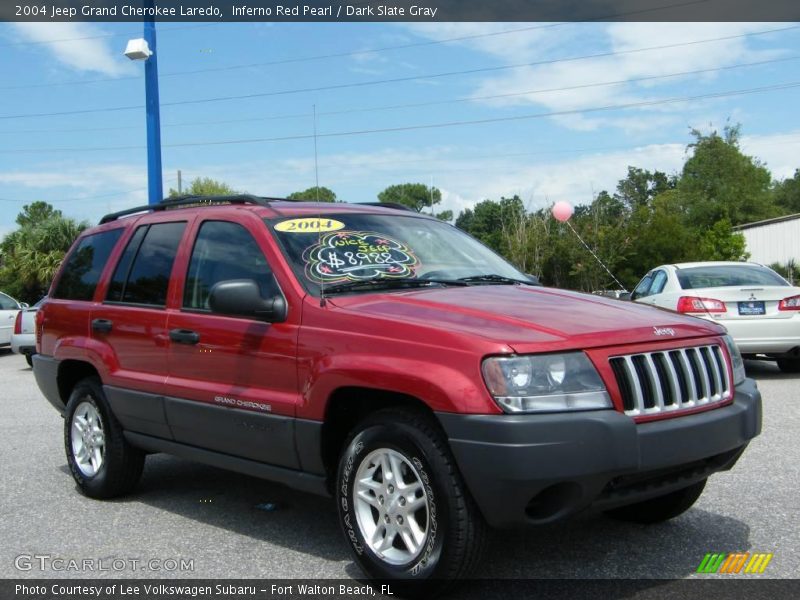 Inferno Red Pearl / Dark Slate Gray 2004 Jeep Grand Cherokee Laredo