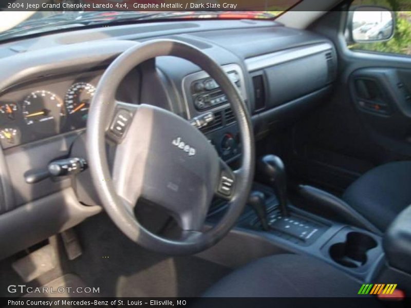 Graphite Metallic / Dark Slate Gray 2004 Jeep Grand Cherokee Laredo 4x4
