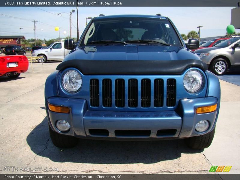 Atlantic Blue Pearl / Light Taupe/Taupe 2003 Jeep Liberty Limited