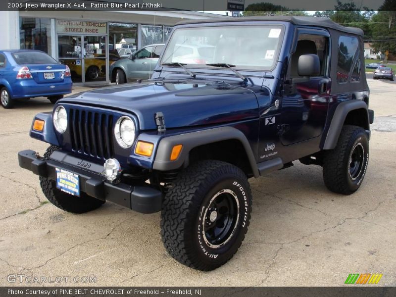 Patriot Blue Pearl / Khaki 2005 Jeep Wrangler X 4x4