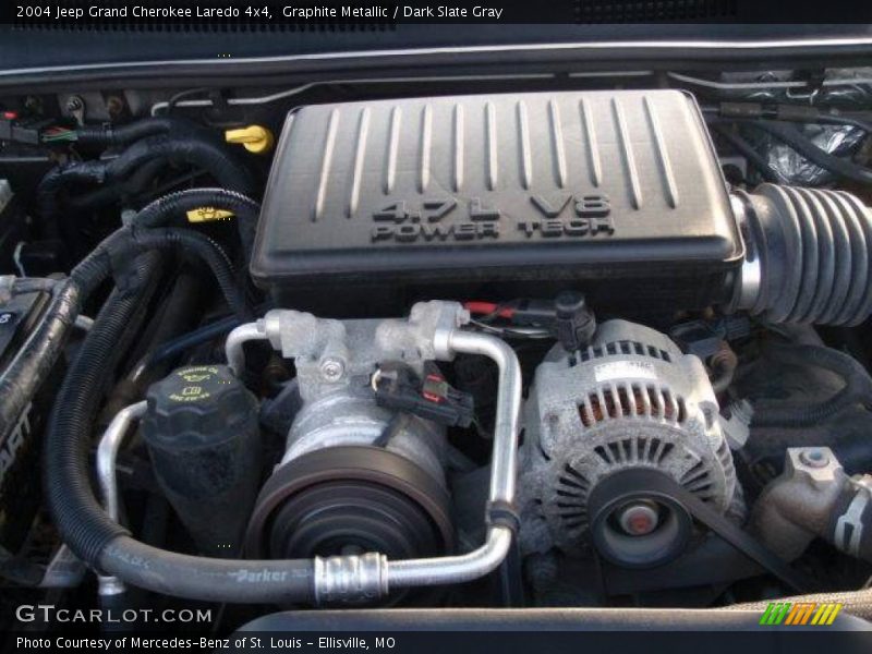 Graphite Metallic / Dark Slate Gray 2004 Jeep Grand Cherokee Laredo 4x4