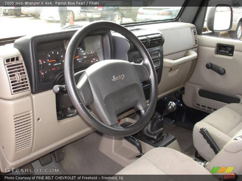 Patriot Blue Pearl / Khaki 2005 Jeep Wrangler X 4x4