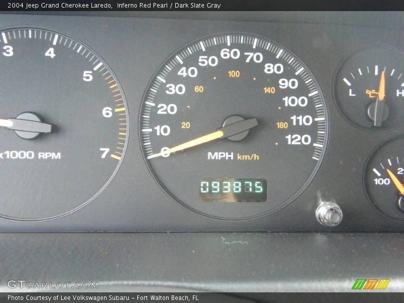 Inferno Red Pearl / Dark Slate Gray 2004 Jeep Grand Cherokee Laredo