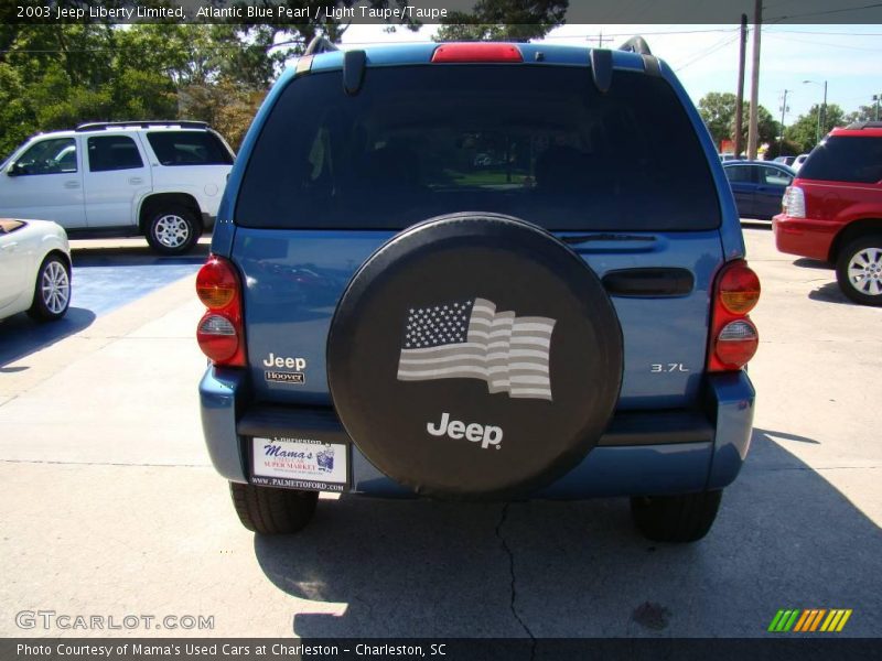 Atlantic Blue Pearl / Light Taupe/Taupe 2003 Jeep Liberty Limited