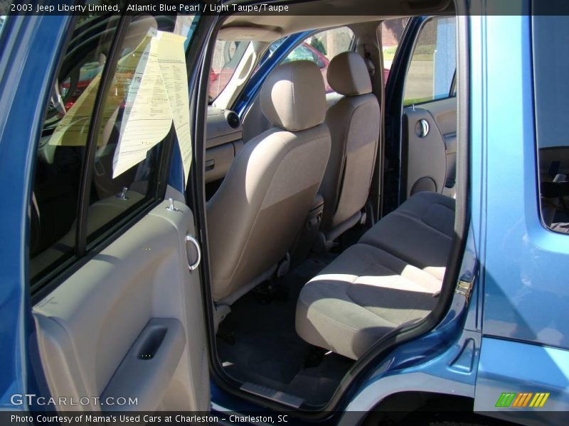 Atlantic Blue Pearl / Light Taupe/Taupe 2003 Jeep Liberty Limited