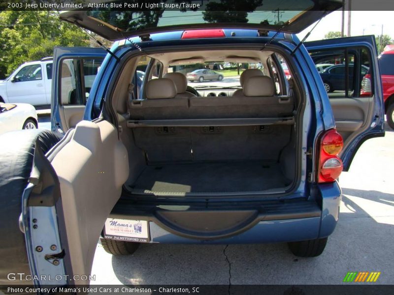 Atlantic Blue Pearl / Light Taupe/Taupe 2003 Jeep Liberty Limited