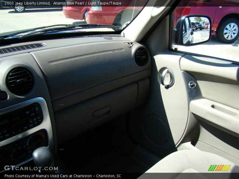 Atlantic Blue Pearl / Light Taupe/Taupe 2003 Jeep Liberty Limited