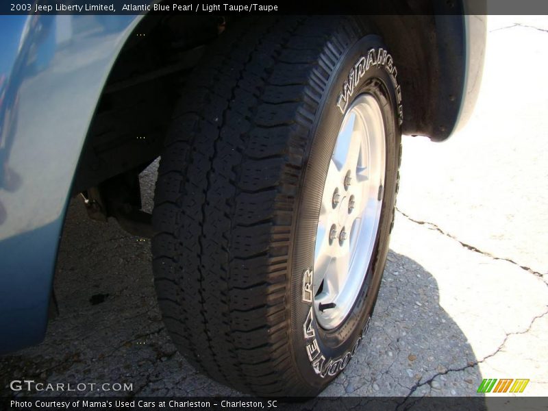 Atlantic Blue Pearl / Light Taupe/Taupe 2003 Jeep Liberty Limited