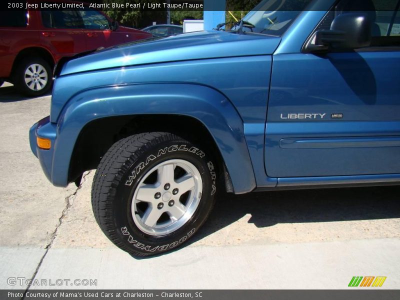 Atlantic Blue Pearl / Light Taupe/Taupe 2003 Jeep Liberty Limited