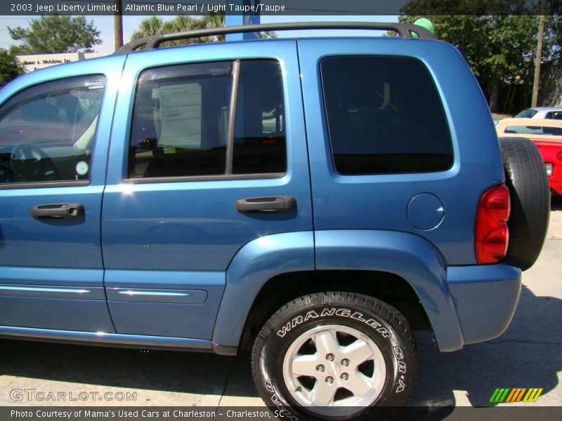 Atlantic Blue Pearl / Light Taupe/Taupe 2003 Jeep Liberty Limited