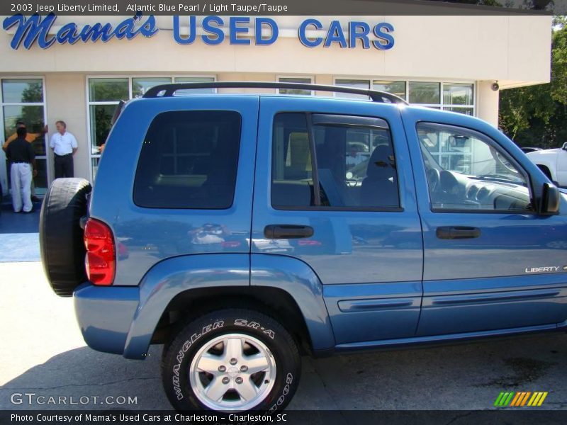 Atlantic Blue Pearl / Light Taupe/Taupe 2003 Jeep Liberty Limited