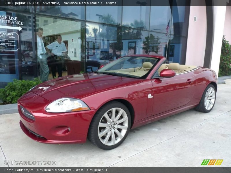 Radiance Red Metallic / Caramel 2007 Jaguar XK XK8 Convertible