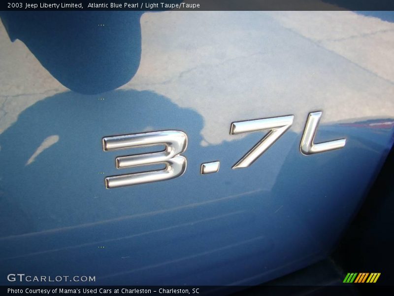 Atlantic Blue Pearl / Light Taupe/Taupe 2003 Jeep Liberty Limited