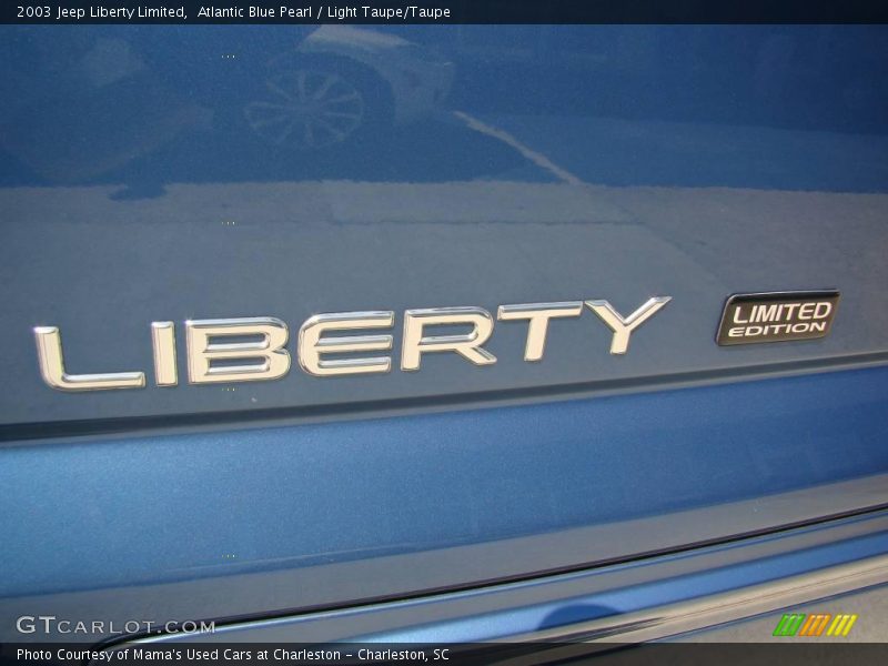 Atlantic Blue Pearl / Light Taupe/Taupe 2003 Jeep Liberty Limited