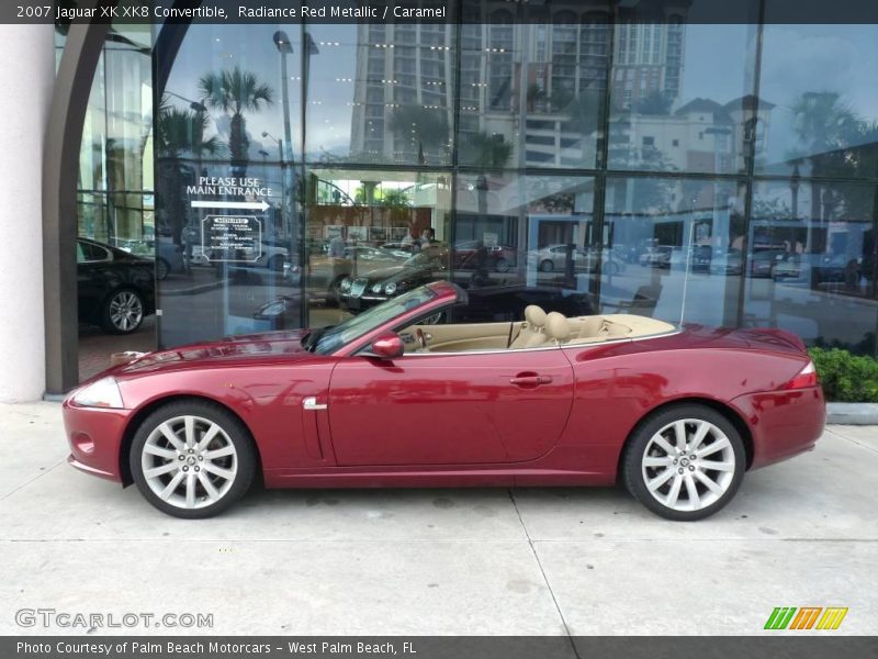 Radiance Red Metallic / Caramel 2007 Jaguar XK XK8 Convertible