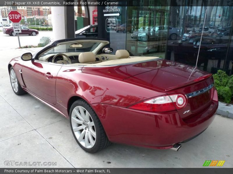 Radiance Red Metallic / Caramel 2007 Jaguar XK XK8 Convertible