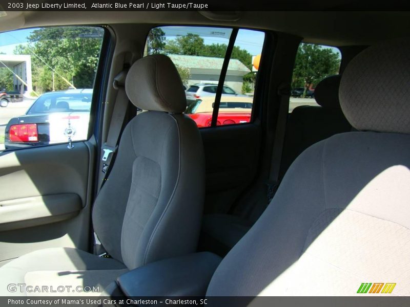 Atlantic Blue Pearl / Light Taupe/Taupe 2003 Jeep Liberty Limited