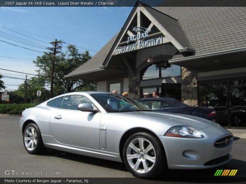 Liquid Silver Metallic / Charcoal 2007 Jaguar XK XK8 Coupe