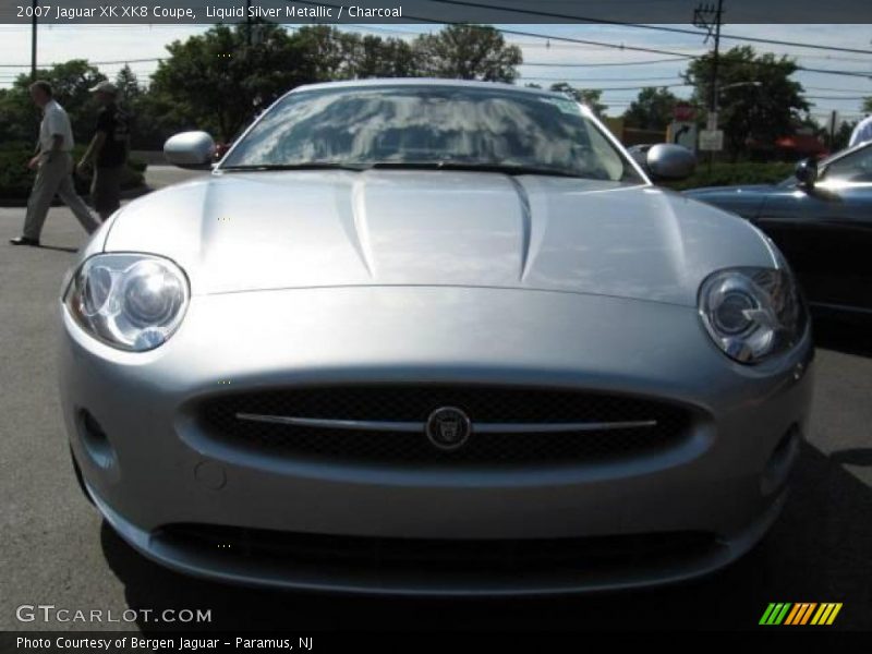 Liquid Silver Metallic / Charcoal 2007 Jaguar XK XK8 Coupe