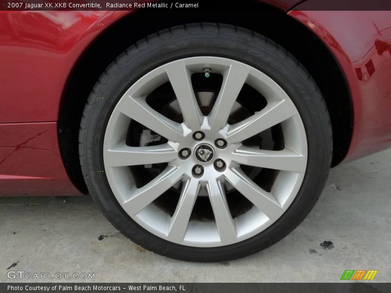 Radiance Red Metallic / Caramel 2007 Jaguar XK XK8 Convertible