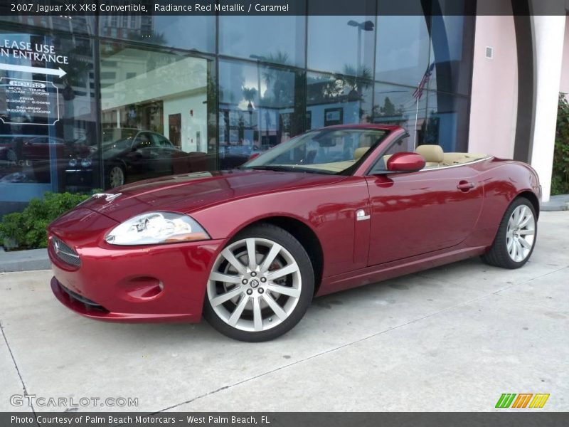 Radiance Red Metallic / Caramel 2007 Jaguar XK XK8 Convertible