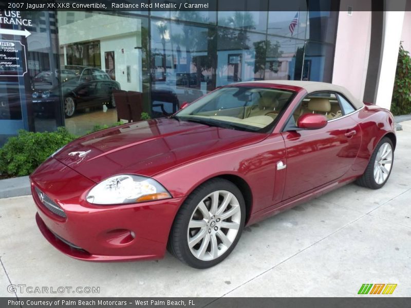 Radiance Red Metallic / Caramel 2007 Jaguar XK XK8 Convertible