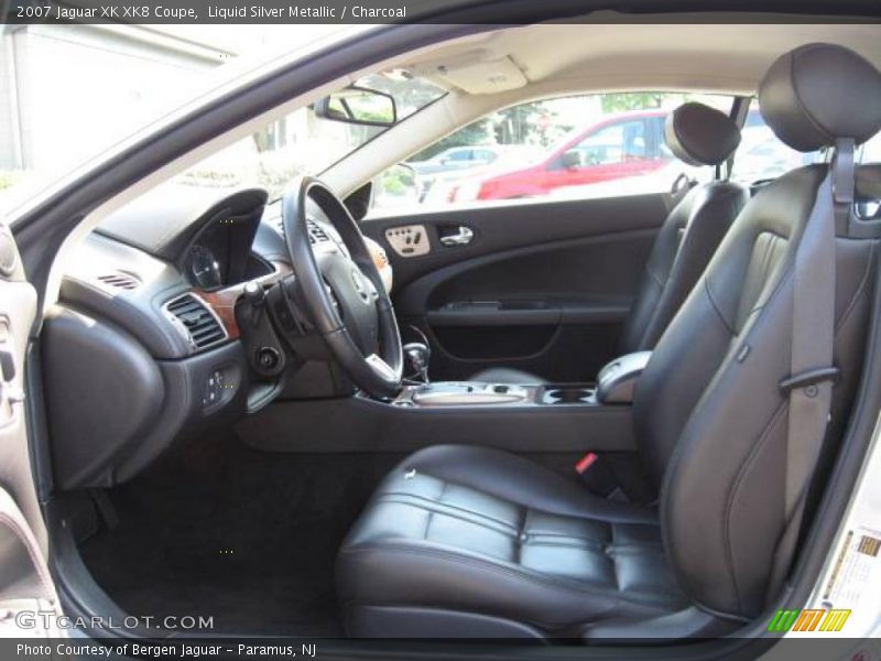Liquid Silver Metallic / Charcoal 2007 Jaguar XK XK8 Coupe
