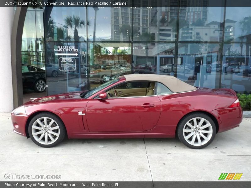 Radiance Red Metallic / Caramel 2007 Jaguar XK XK8 Convertible