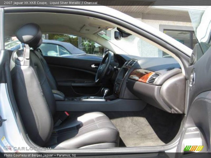 Liquid Silver Metallic / Charcoal 2007 Jaguar XK XK8 Coupe