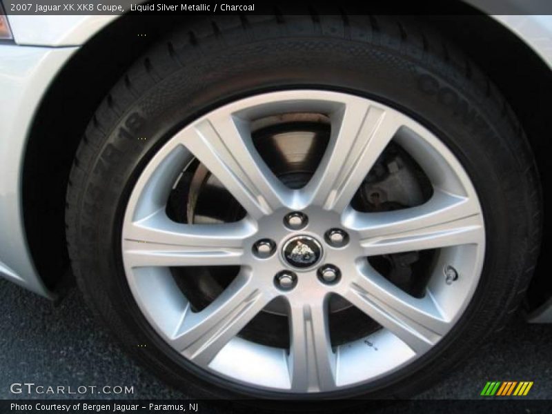 Liquid Silver Metallic / Charcoal 2007 Jaguar XK XK8 Coupe