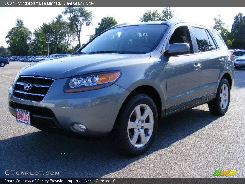 Steel Gray / Gray 2007 Hyundai Santa Fe Limited