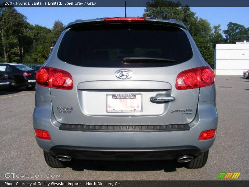 Steel Gray / Gray 2007 Hyundai Santa Fe Limited