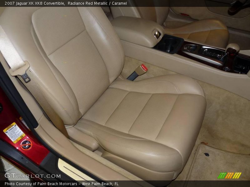 Radiance Red Metallic / Caramel 2007 Jaguar XK XK8 Convertible
