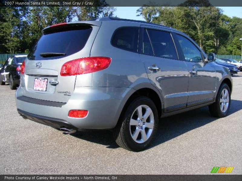 Steel Gray / Gray 2007 Hyundai Santa Fe Limited