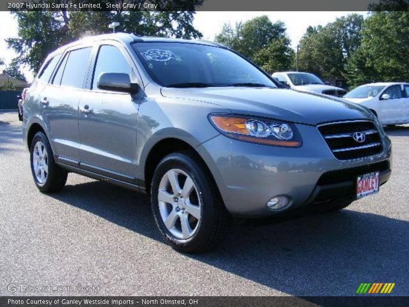 Steel Gray / Gray 2007 Hyundai Santa Fe Limited