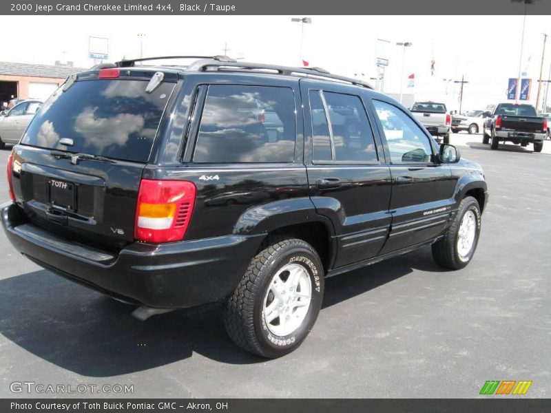 Black / Taupe 2000 Jeep Grand Cherokee Limited 4x4