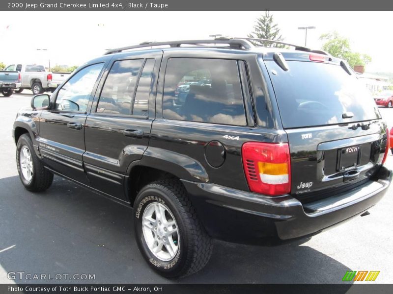 Black / Taupe 2000 Jeep Grand Cherokee Limited 4x4