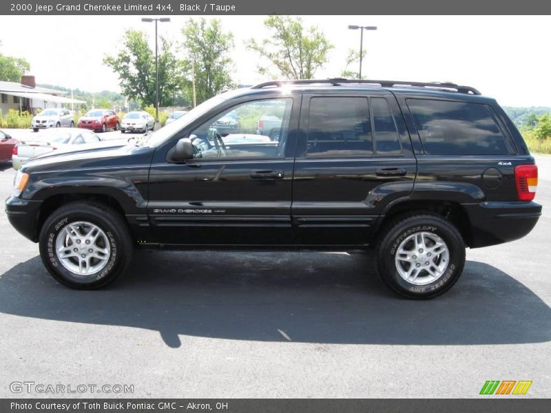 Black / Taupe 2000 Jeep Grand Cherokee Limited 4x4