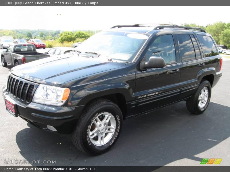 Black / Taupe 2000 Jeep Grand Cherokee Limited 4x4