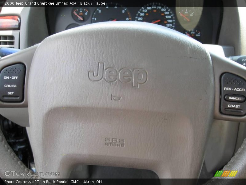Black / Taupe 2000 Jeep Grand Cherokee Limited 4x4