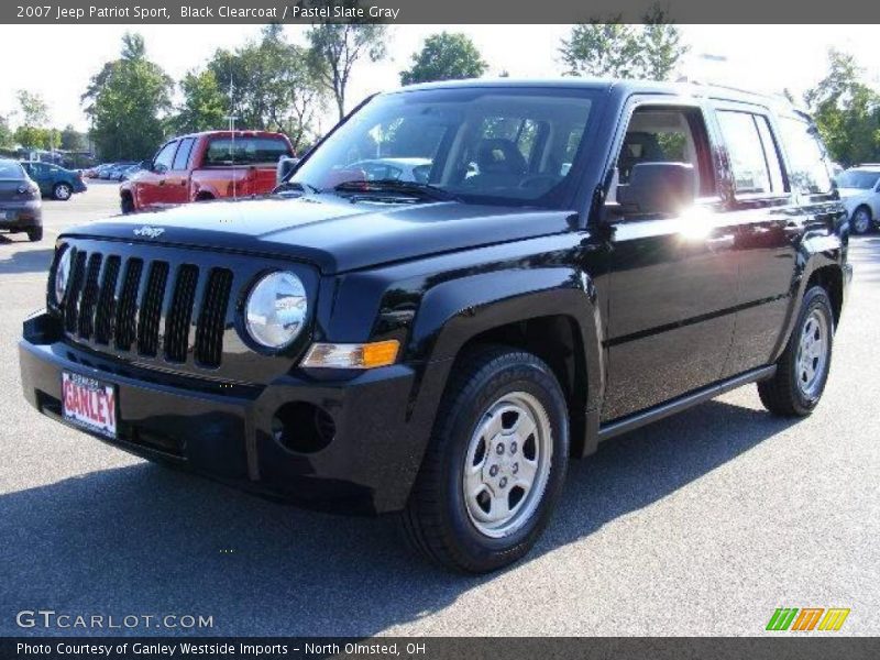 Black Clearcoat / Pastel Slate Gray 2007 Jeep Patriot Sport