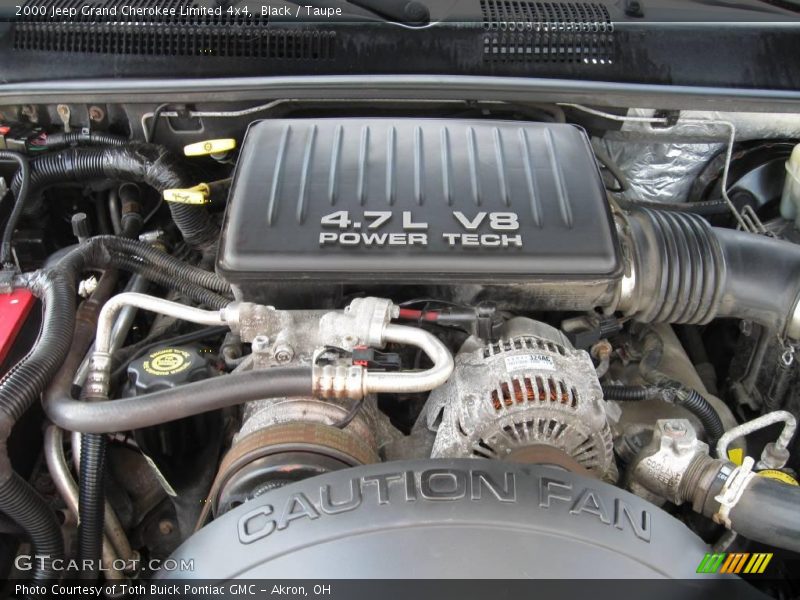 Black / Taupe 2000 Jeep Grand Cherokee Limited 4x4