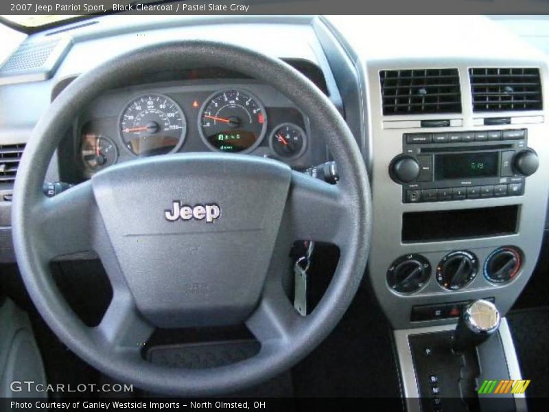 Black Clearcoat / Pastel Slate Gray 2007 Jeep Patriot Sport