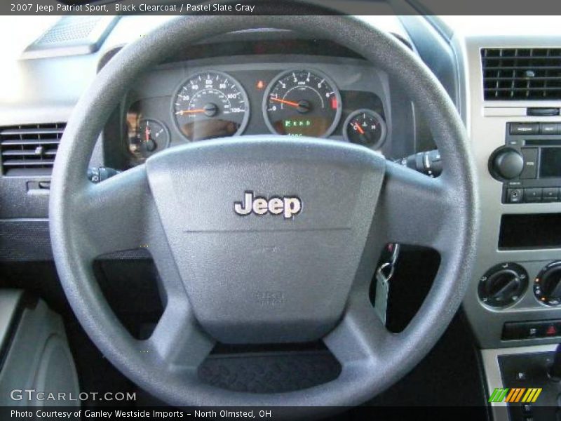 Black Clearcoat / Pastel Slate Gray 2007 Jeep Patriot Sport